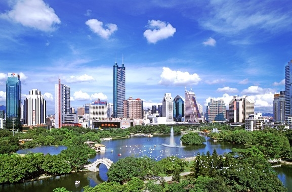 The Shenzhen skyline 