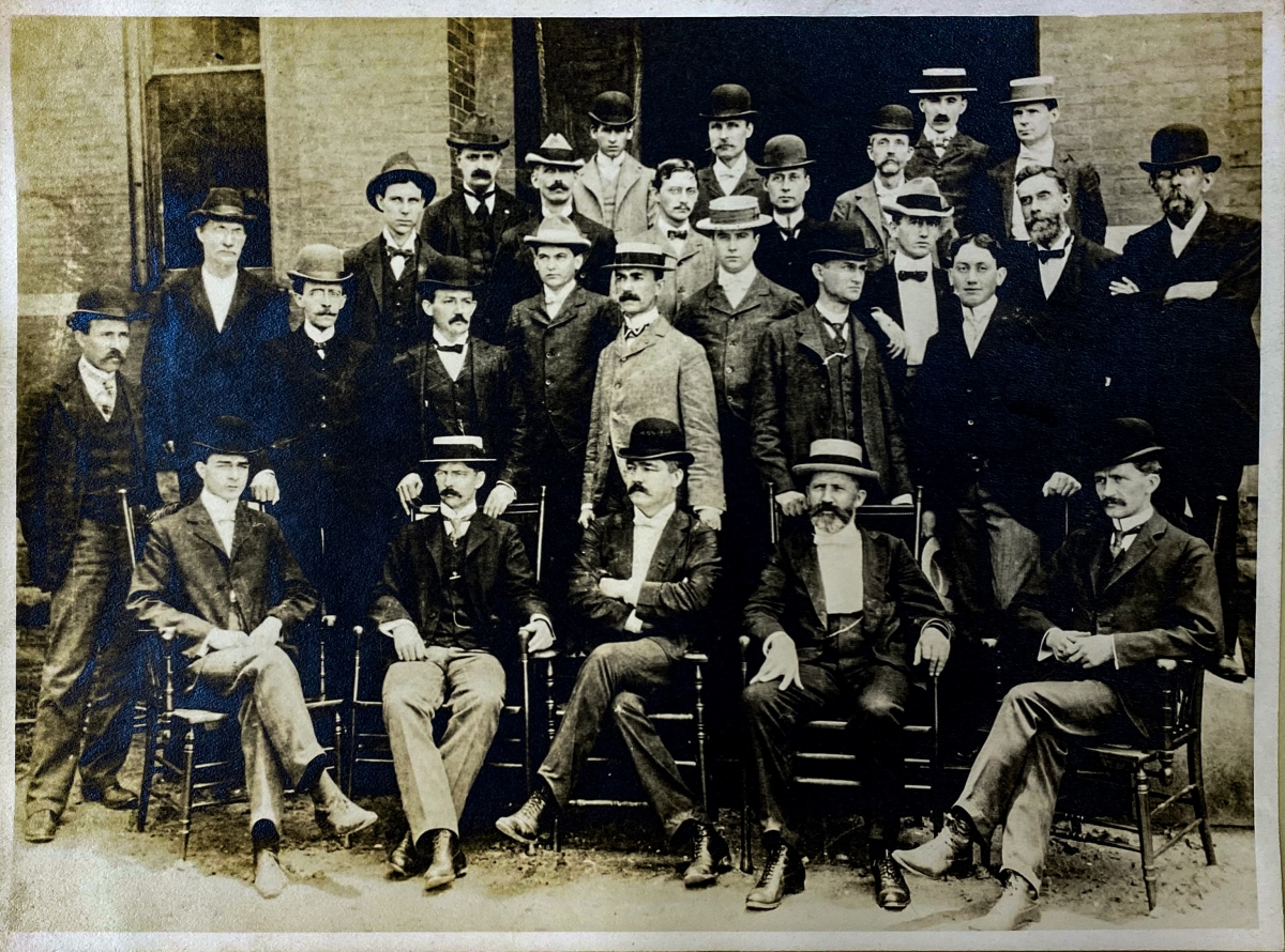 A group photo of faculty from the early years of Georgia Tech
