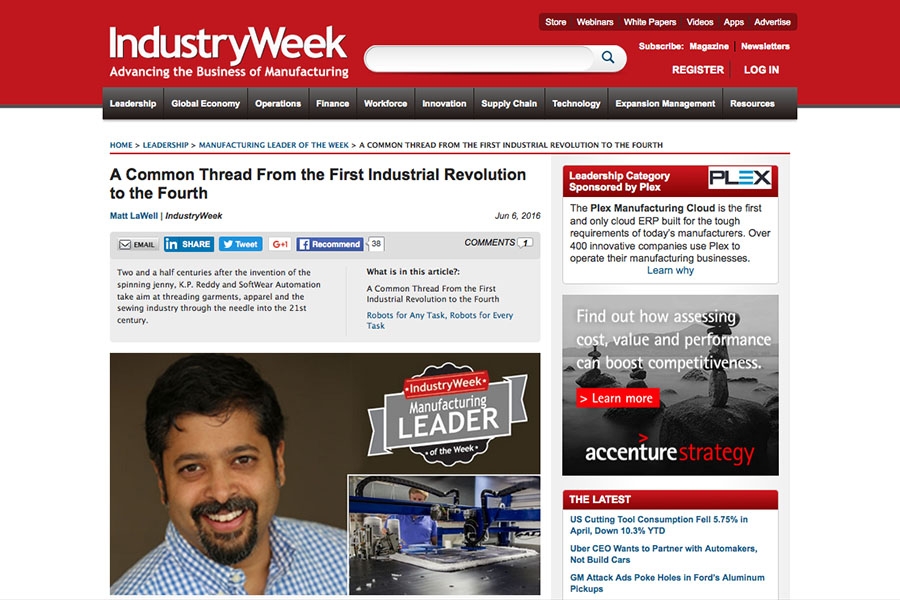 IndustryWeek website screen shot