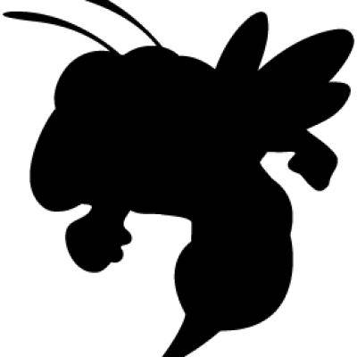 Silhouette of Georgia Tech mascot Buzz